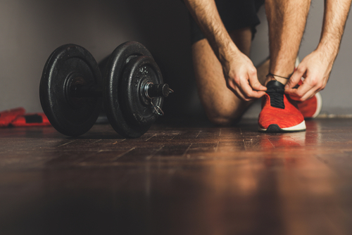 Morning,Workout,Routine,In,Home,Gym.,Fitness,Motivation,And,Muscle