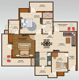 affordable projects in Greater Noida West - floor plan