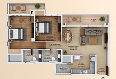 2 bhk apartment in sector 152 Noida