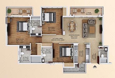 3 bhk flats in sector 152 Noida