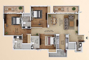 3 bhk apartment in sector 152 Noida